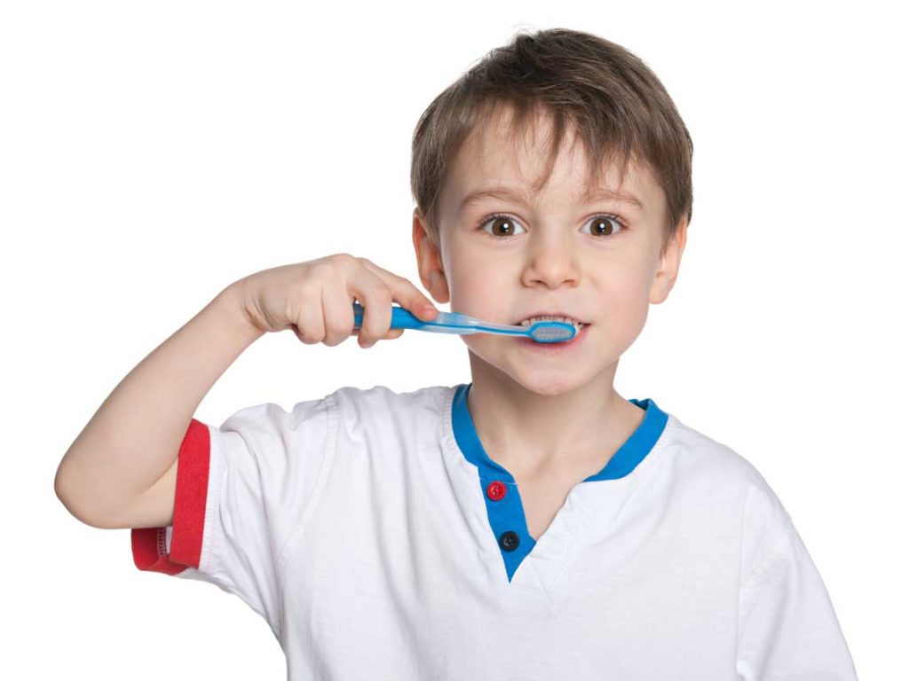 Children Cleaning Teeth Help